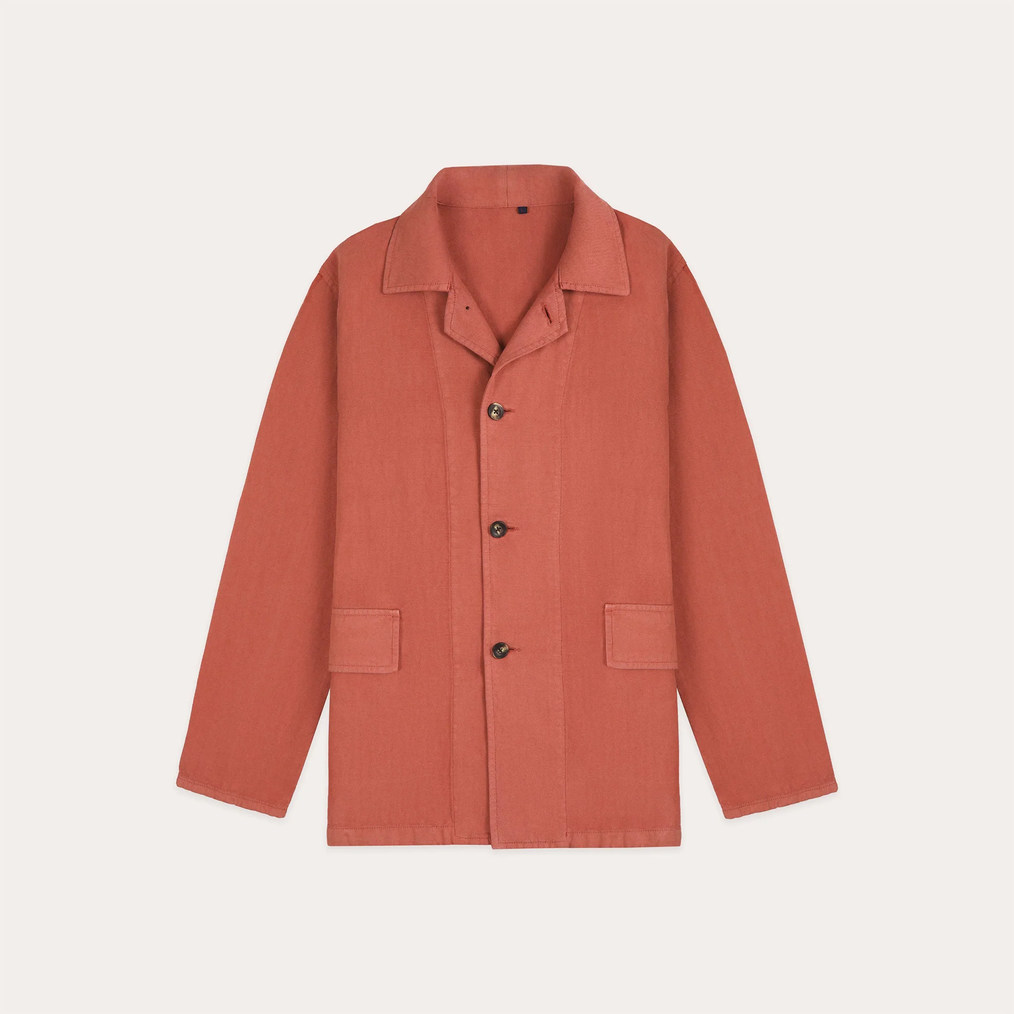 Coral cotton and linen work jacket