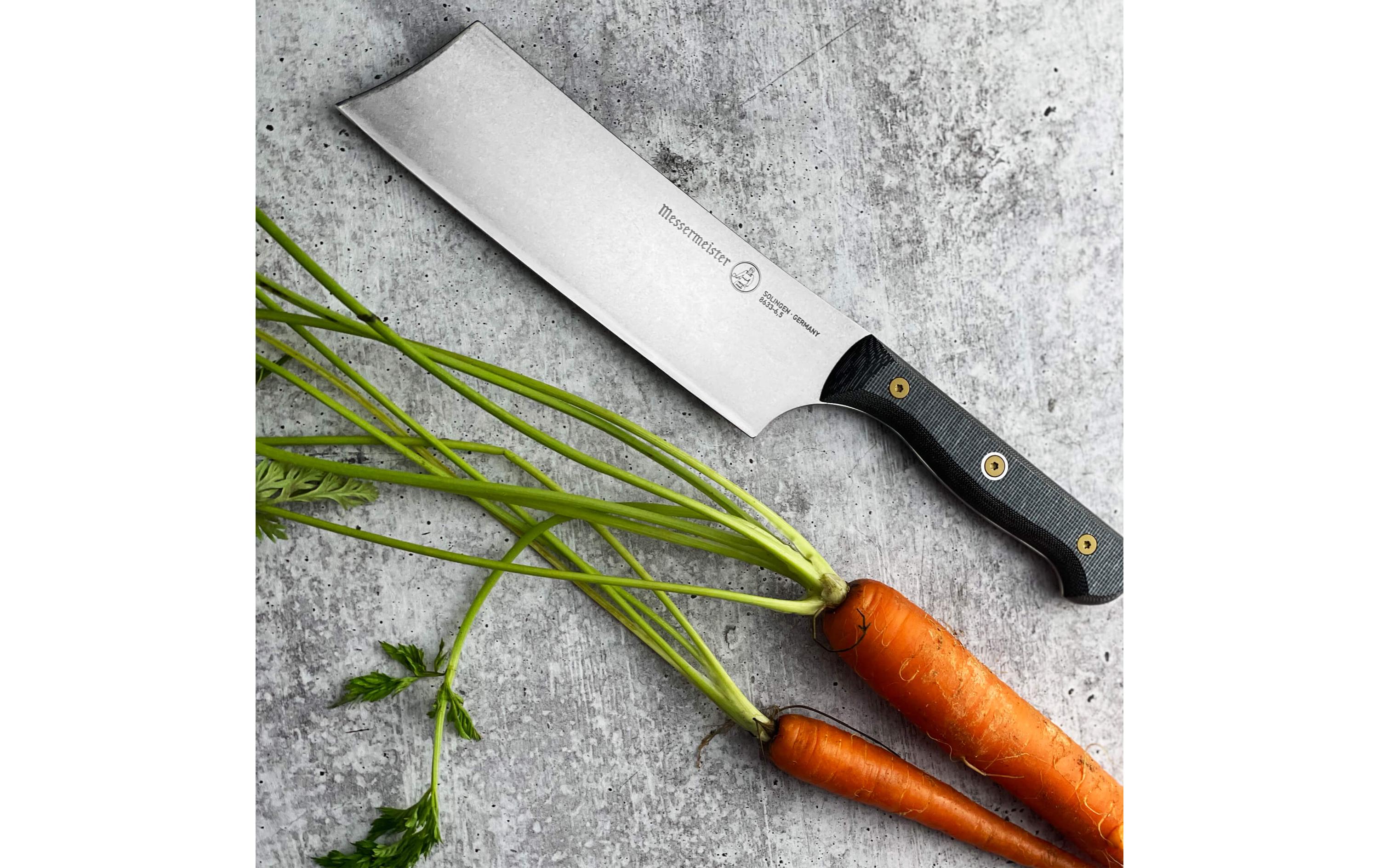 Küchenmesser Custom 16.5 cm, Grau/SchwarzTraditionelles japanisches Küchenmesser Nakiri