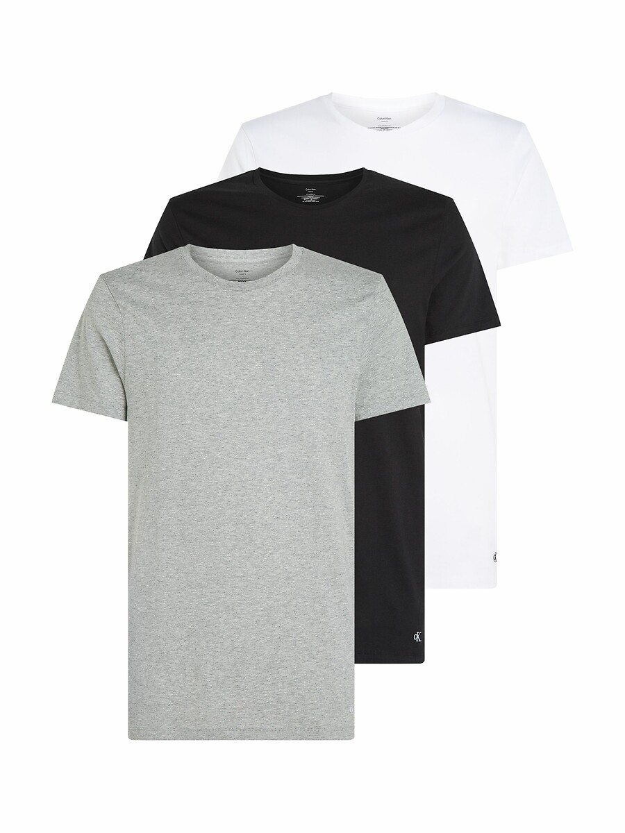 CALVIN KLEIN ROUPA ÍNTIMA<br>Conjunto de 3 camisetas de gola redonda