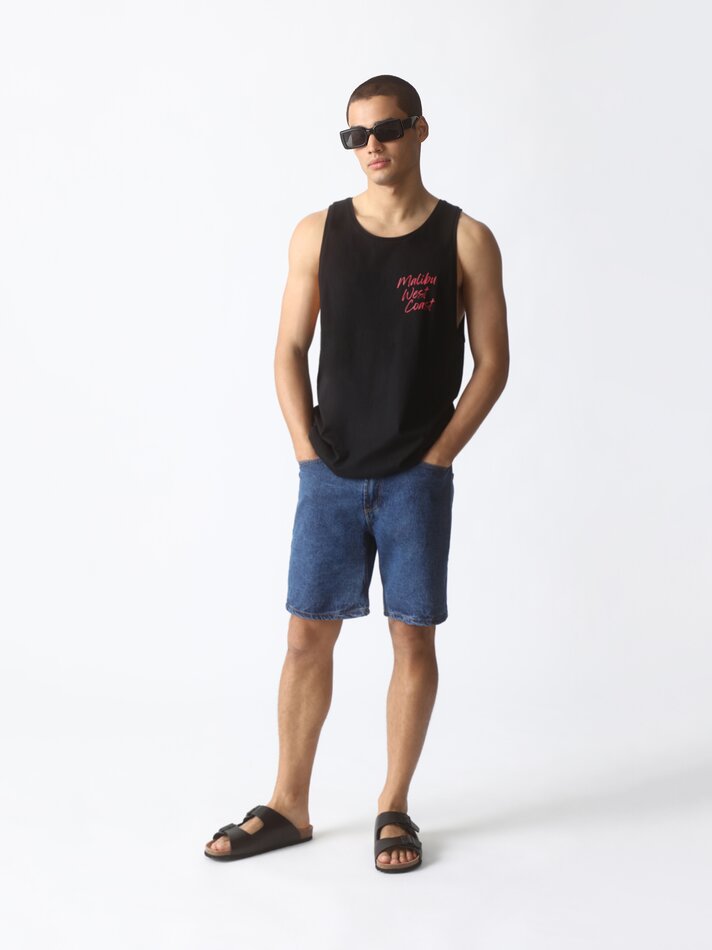 Regata estampada - Preta