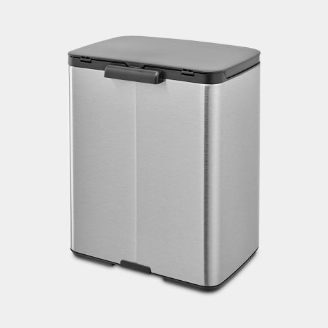 Bo Afvalemmer, 12 liter - Matt Steel Fingerprint Proof