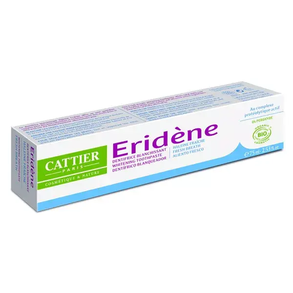 Pasta de dentes Cattier Eridène Organic Fresh Breath 75ml