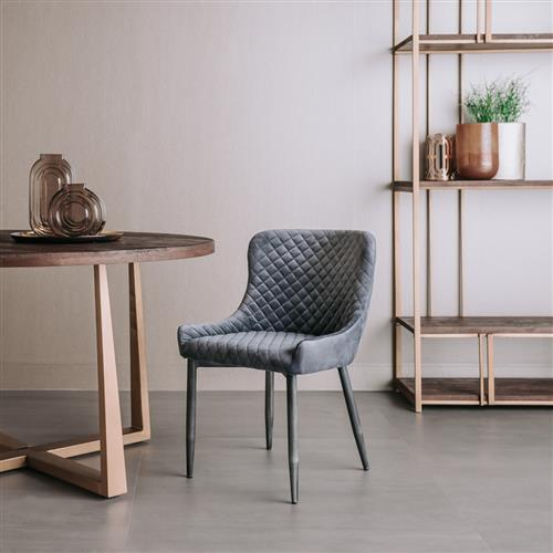 Eetkamerstoel Oledo grijs - set van 6