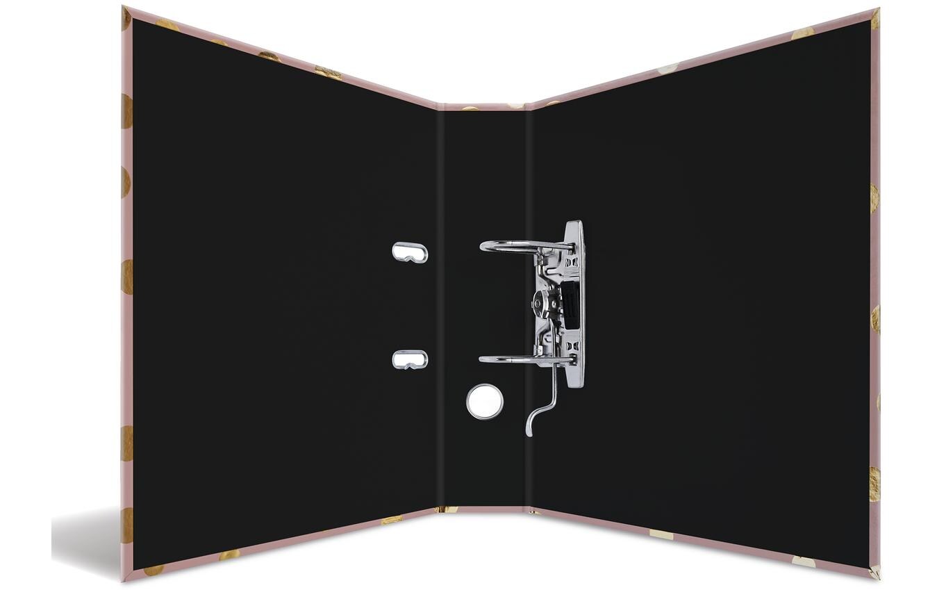 Ordner Dots A4 7 cm, AltrosaMotivordner im A4 Format mit Hebelmechanik und Griffloch