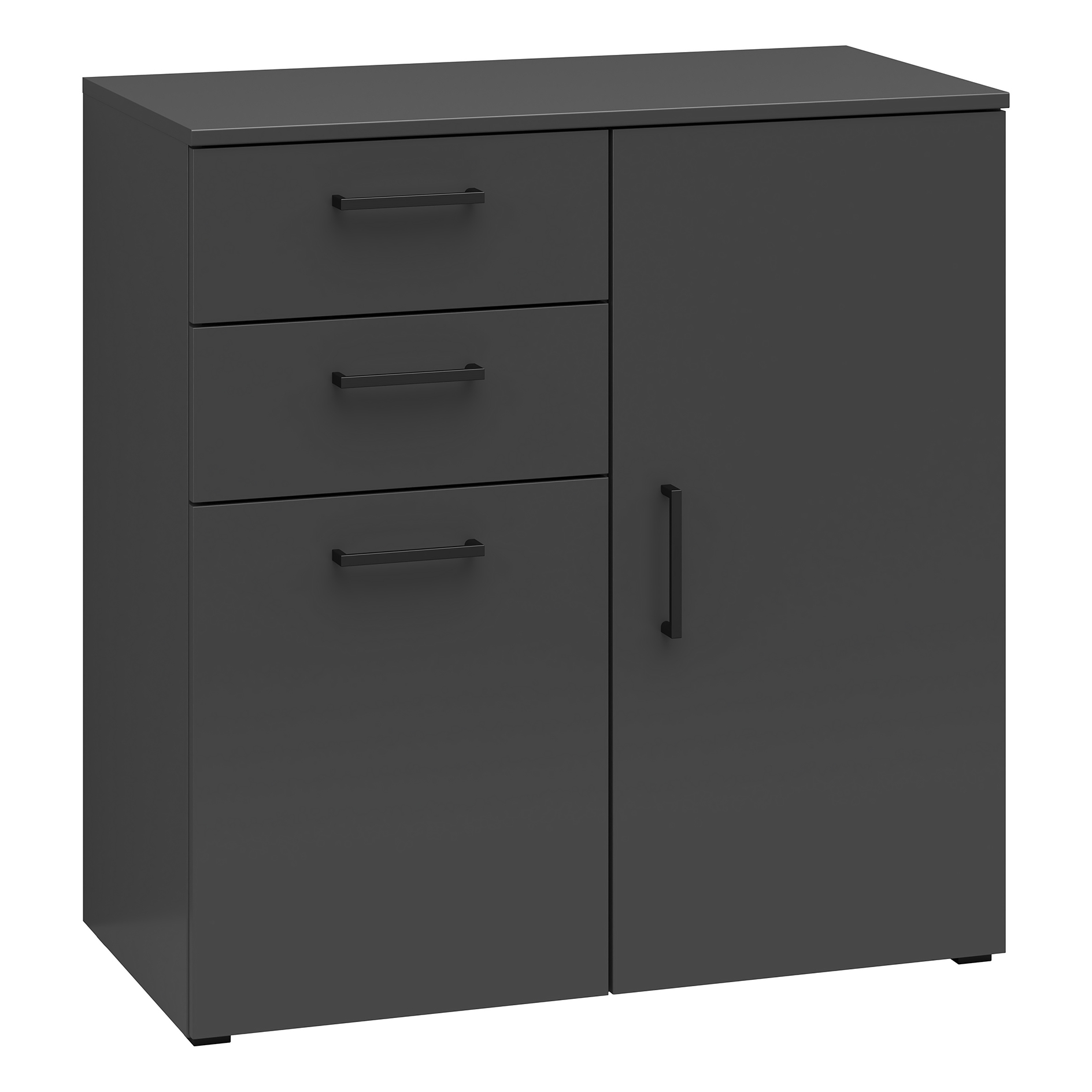 Kommode - anthrazit - 80 cm breit