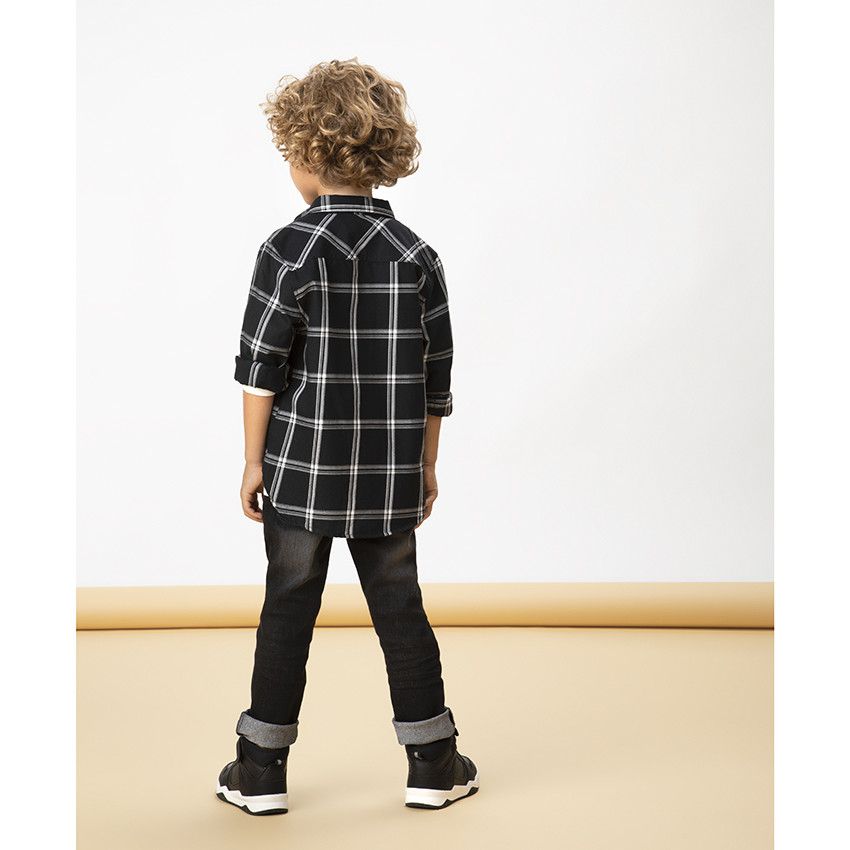 Jean slim effet used - Noir