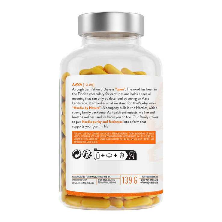 Aavalabs Curcumin + Piperin vegan Kapseln, 180 St