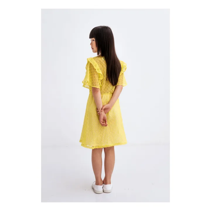 Repose AMS Robe Coton Bio Volant | Jaune