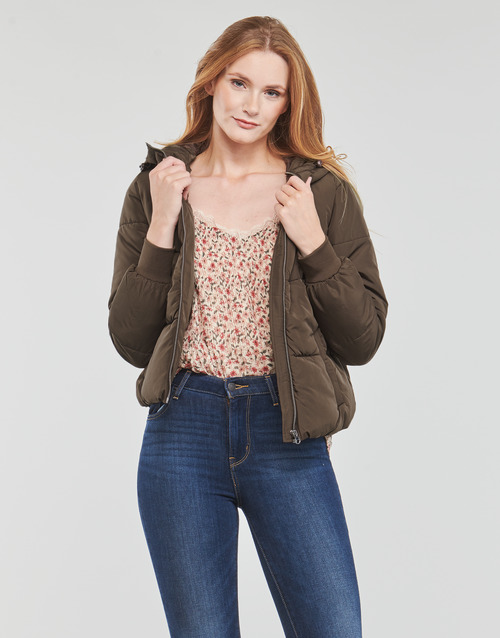 JDY - JDYNEWERICA SHORT HOOD JACKET OTW - Marron