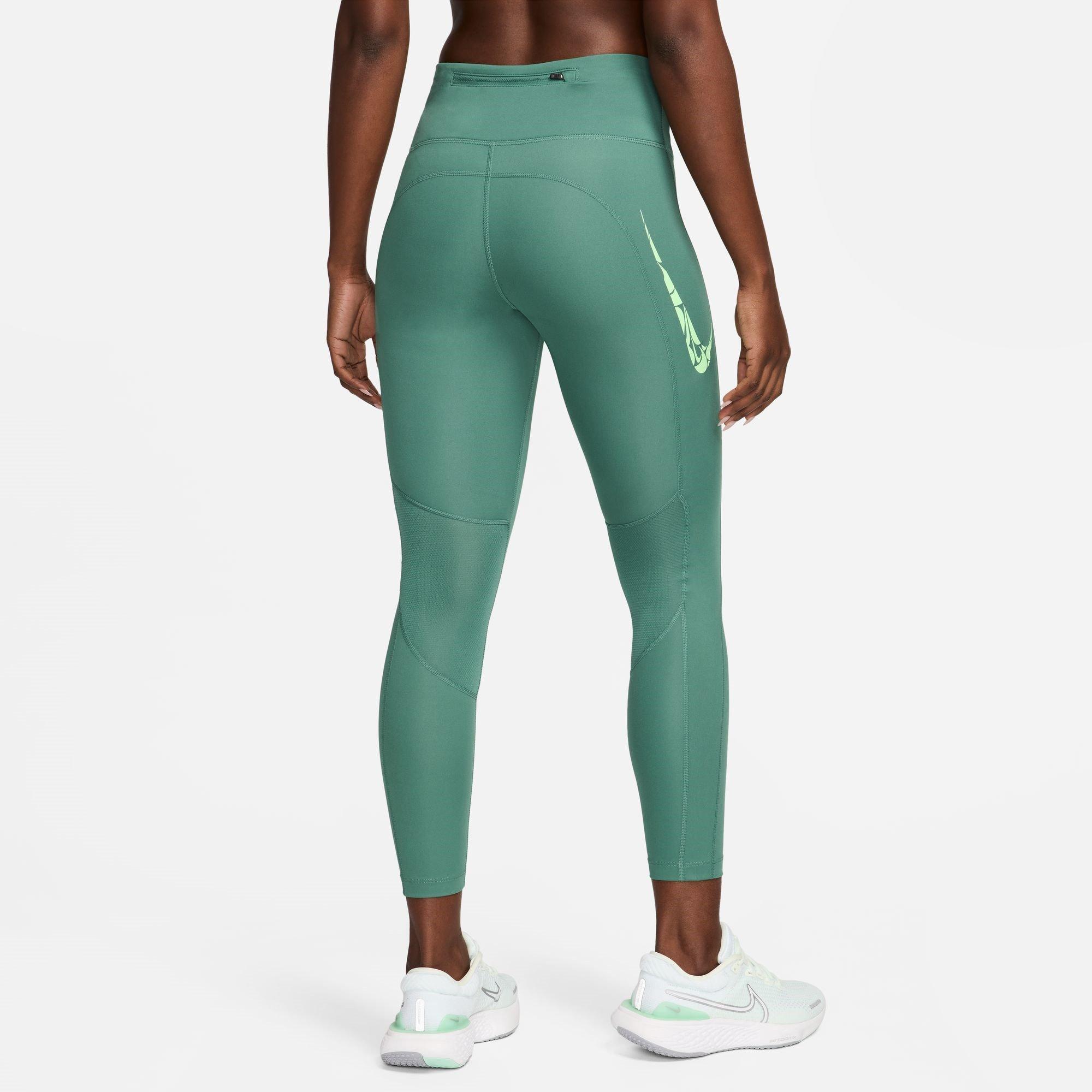 Nike Swoosh Fast Womens Mid Rise 7 8 Leggings
