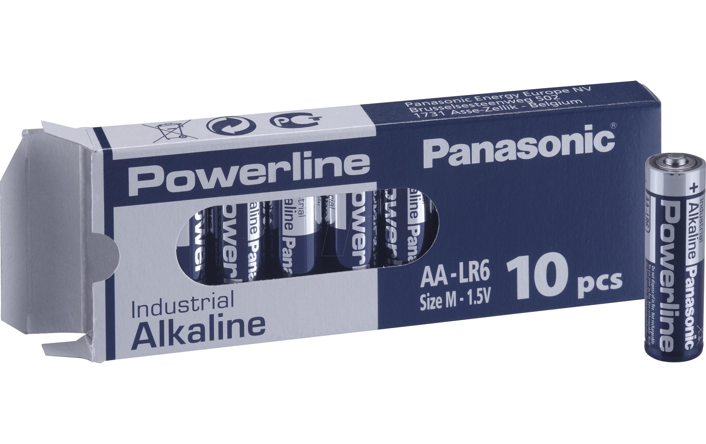 Batterie Powerline Industrial Alkaline AA , 10 StückTyp AA, 10 Stück