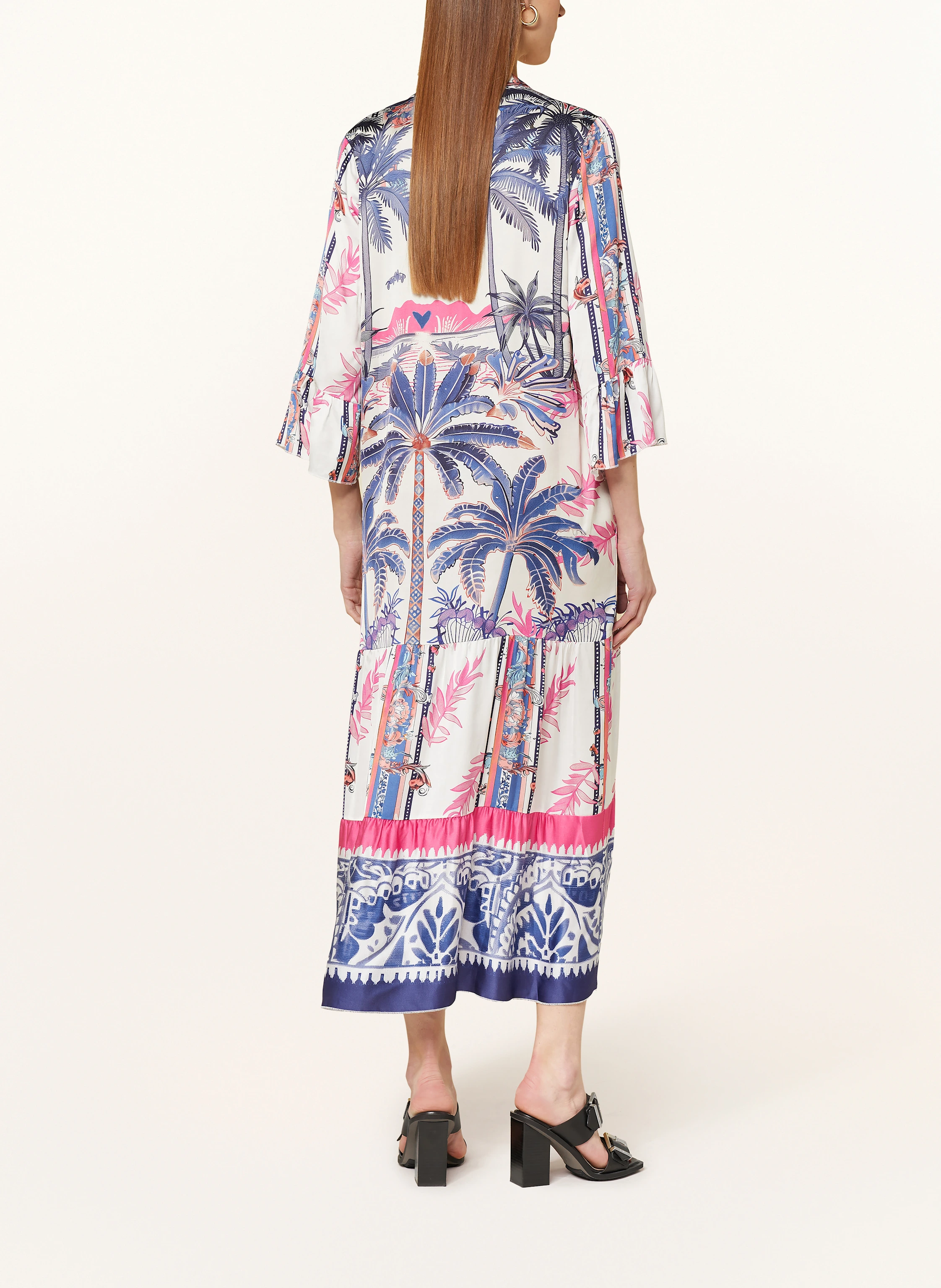 miss goodlife Satinkleid mit 3/4-Arm