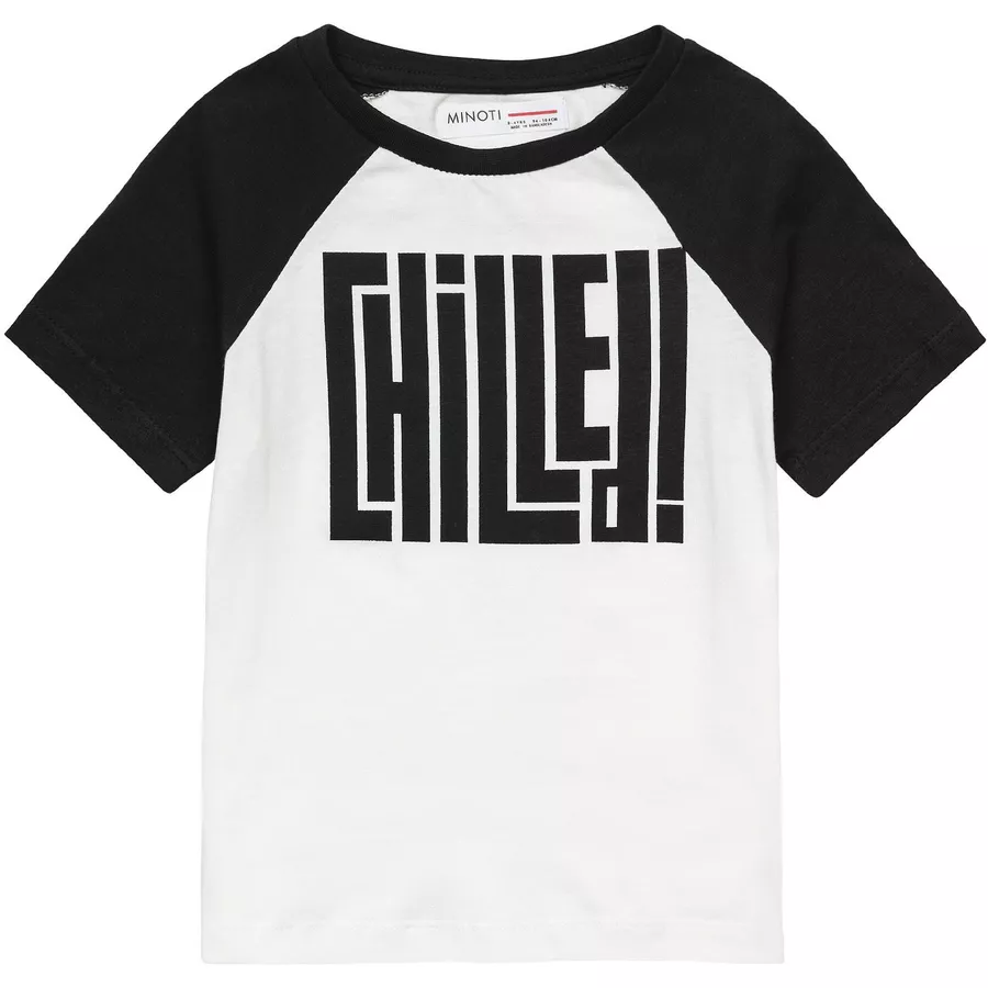 MINOTI T-Shirt CremeweißSchwarz