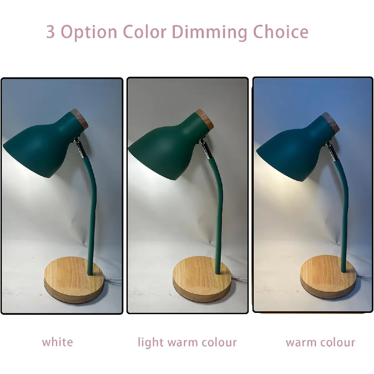 Lampe de Table Réglable Vert
