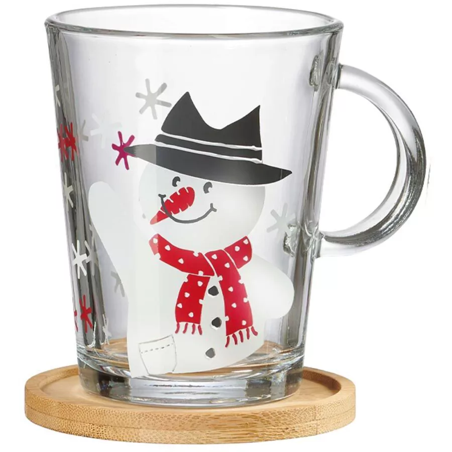 Ritzenhoff & Breker GmbH & Co. KG Teeglas mit Untersetzer Hat Frosty 380 ml transparent
