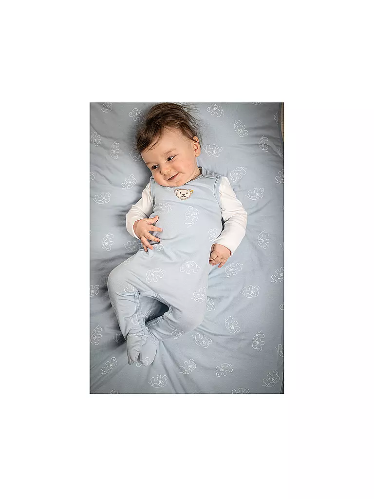 STEIFF Baby Decke hellblau