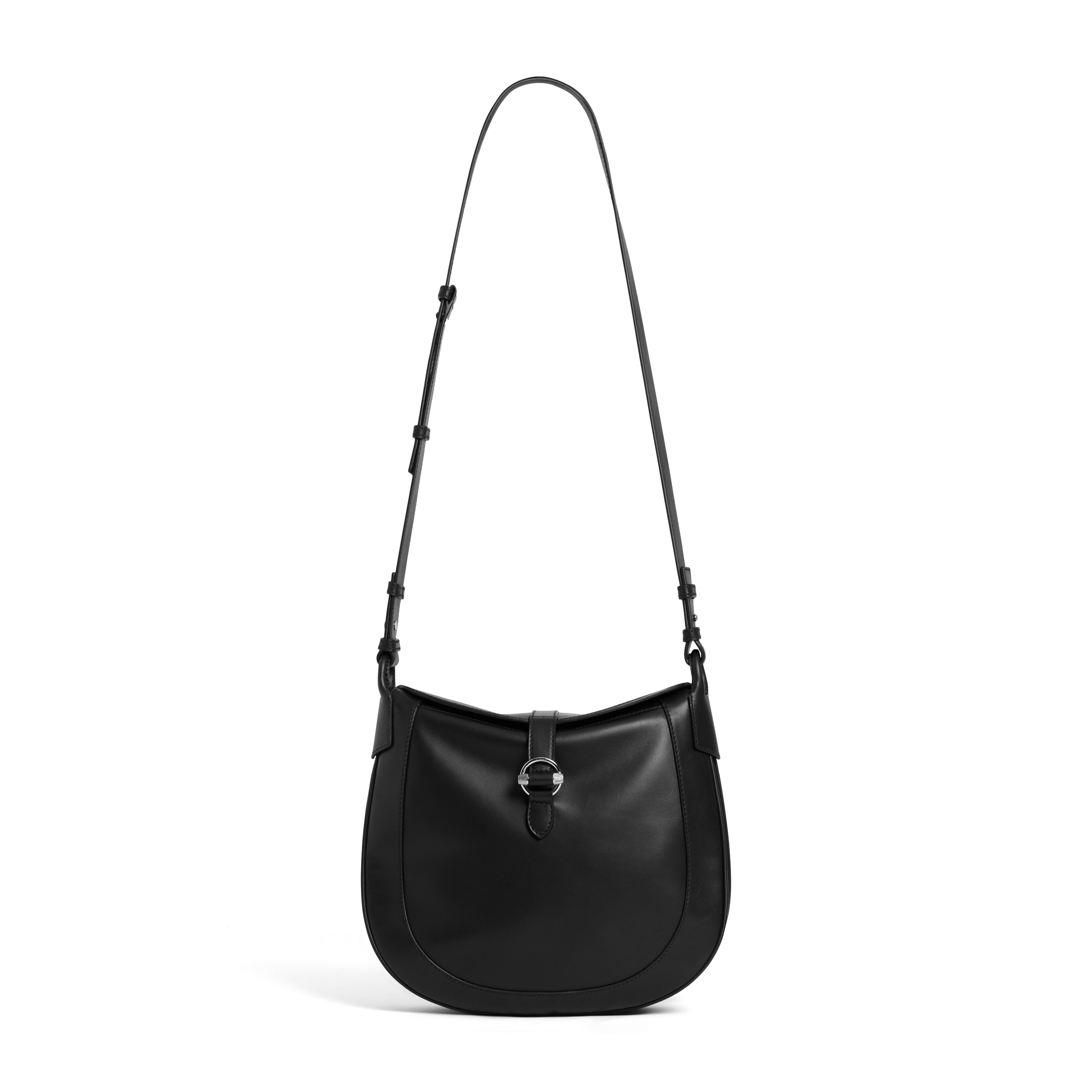PIA - Sac bandoulière en cuir | Noir
