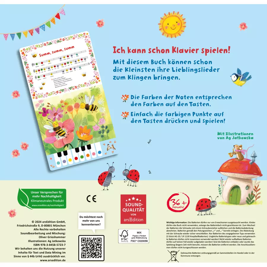 arsEdition Mein buntes Klavierbuch