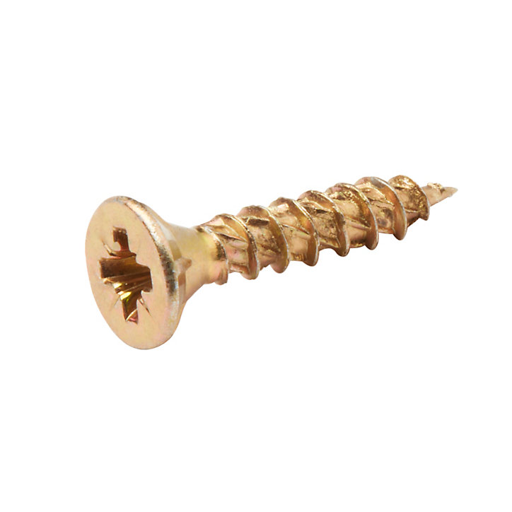 Vis à bois Turbodrive Premium pozidriv zinguée jaune 4x20 mm - 500 pièces