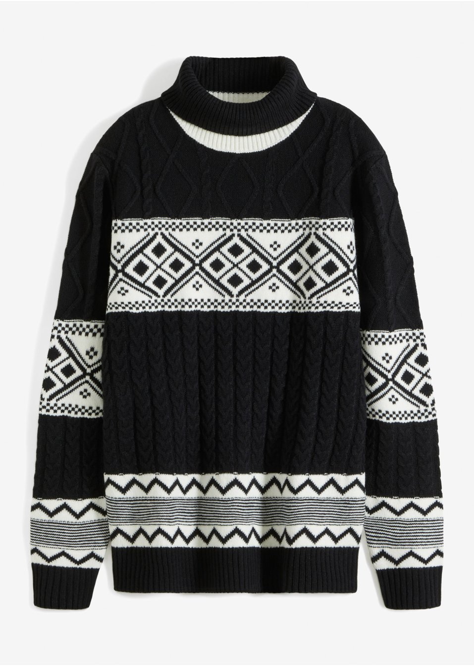 Pull col roulé