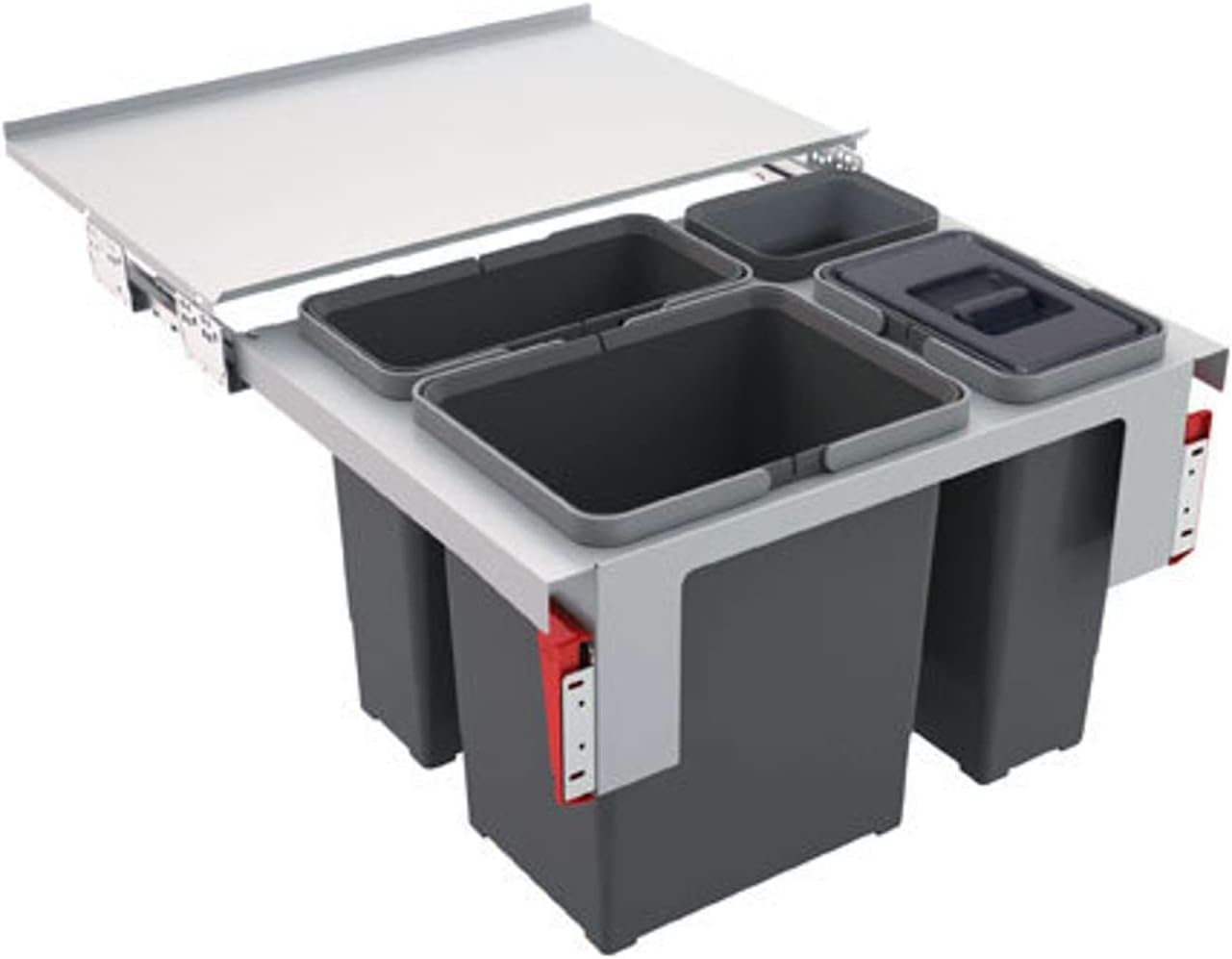 Franke Kitchen Systems Sorter von Abfällen Garbo 60–3 121.0200.680, 56,2 x 39,9 x 36,0 cm, Grau