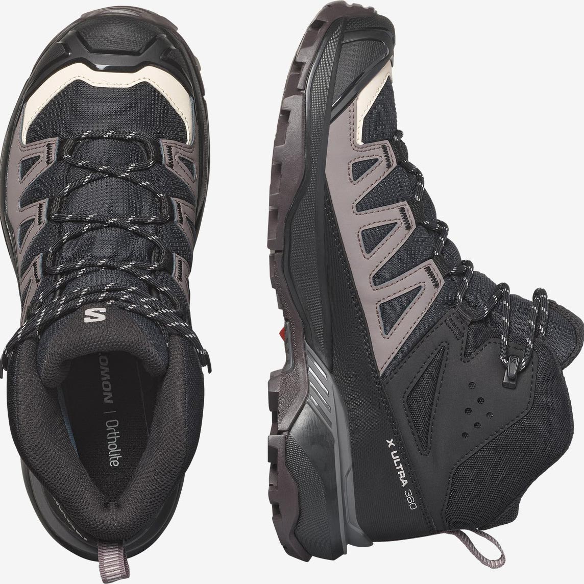 X Ultra 360 Mid GTX Dame Black/Plum Kitten/Shale