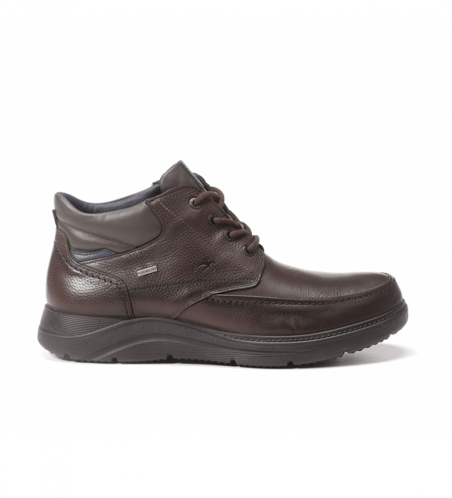Botas de couro Fluchos F1311 marrom escuro