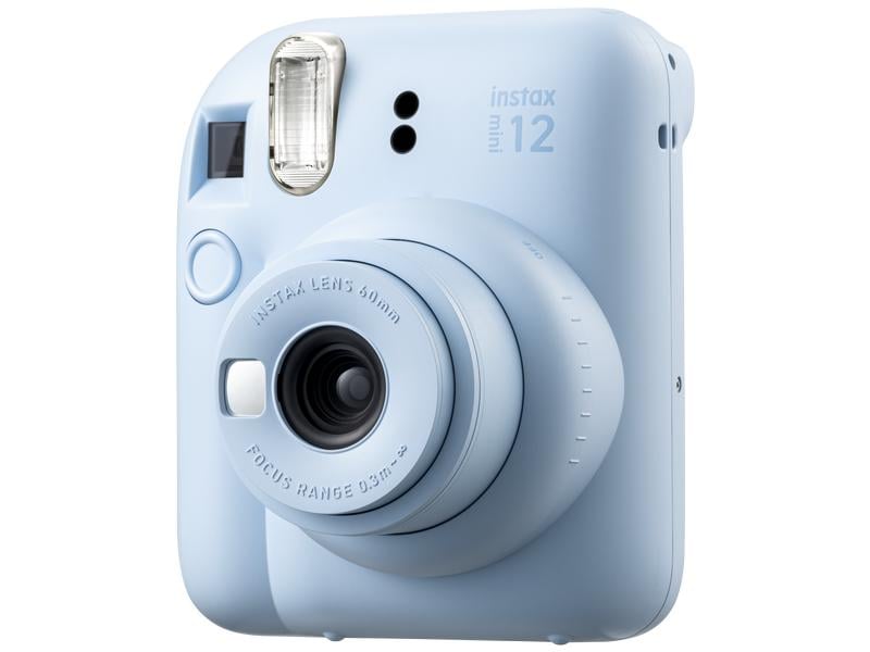 Fujifilm Fotokamera Instax Mini 12 Blau Sofortbildkamera mit Blitz und Selfie-Modus