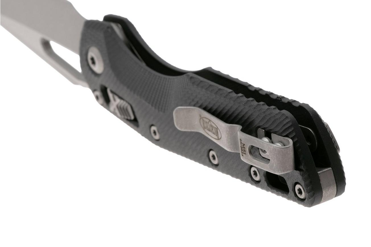 Microtech MSI Standard Issue 210-10APFLGTBK, Apocalyptic Stonewashed M390MK, Fluted Black G10 zakmes