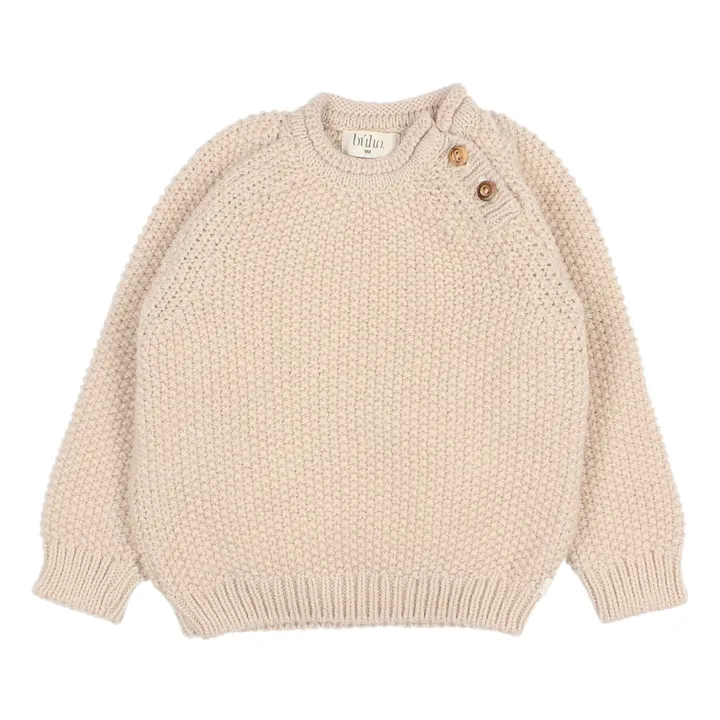 Búho Pull Boutonné | Ecru