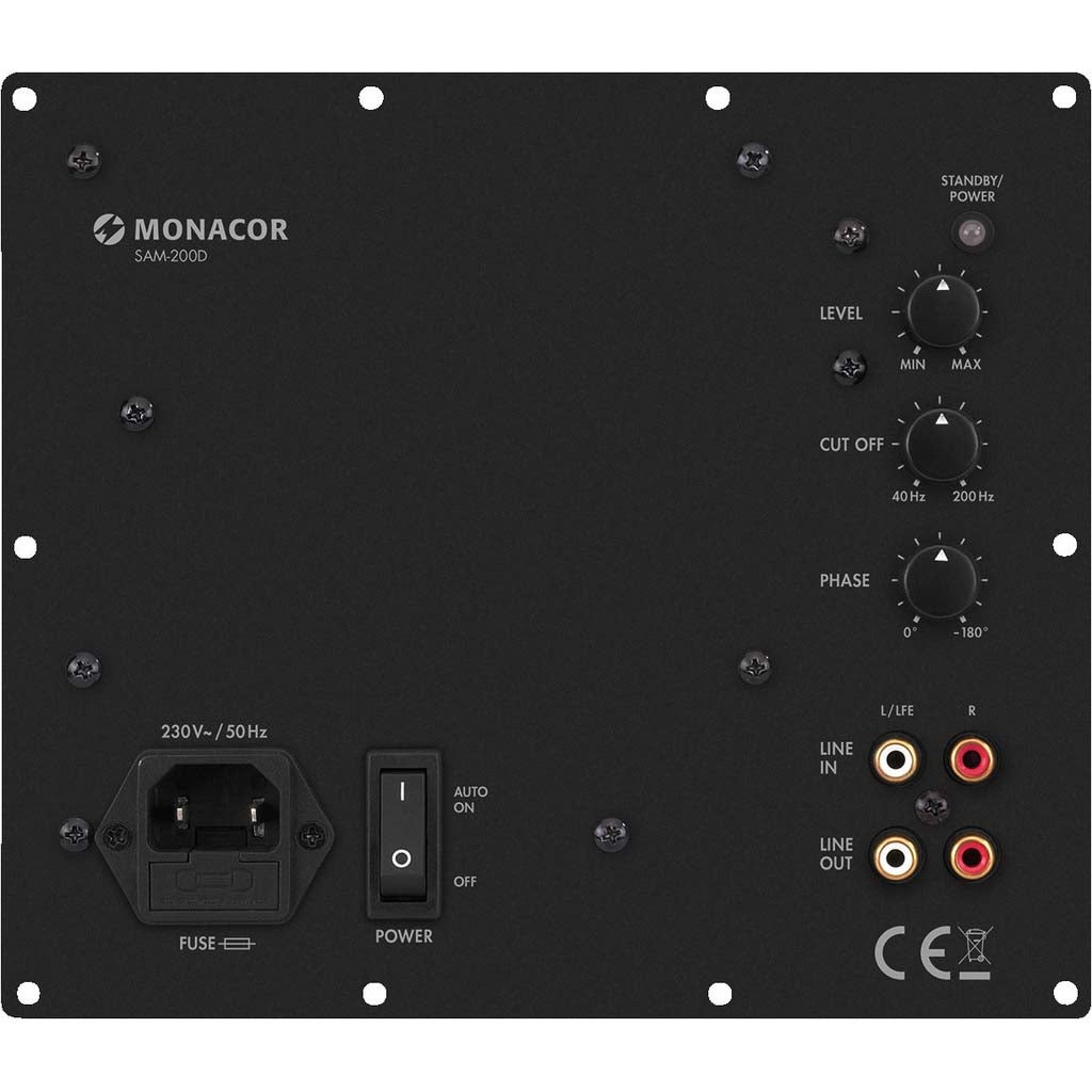 Monacor SAM-200D subwoofer versterkermodule (inbouw) 200W