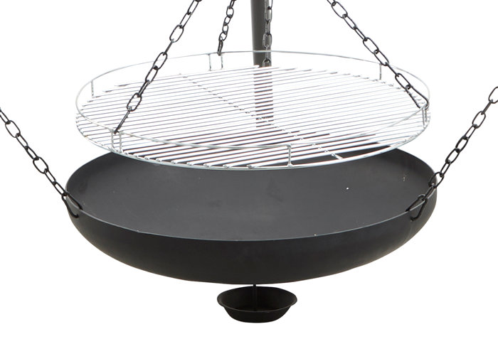Bålsted tripod med bålfad og rist Ø55 cm - Grillexpert
