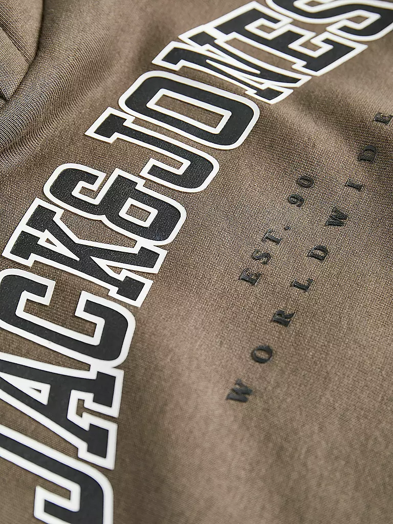JACK & JONES Jungen Kapuzensweater - Hoodie JJECALEB  braun