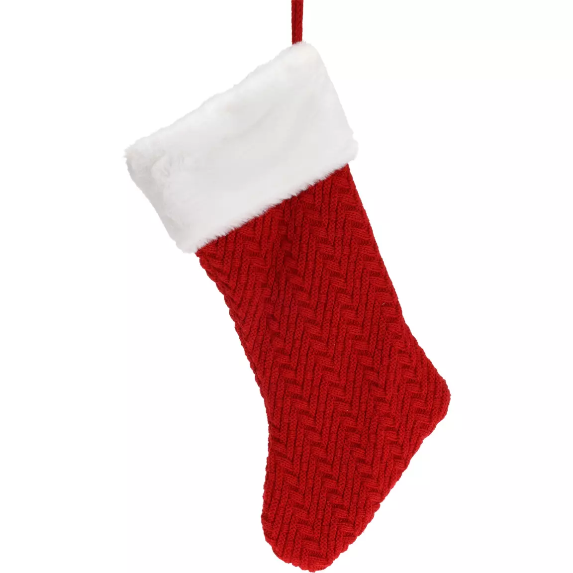Chaussette de Noël (H40 cm) Traditionnel Rouge