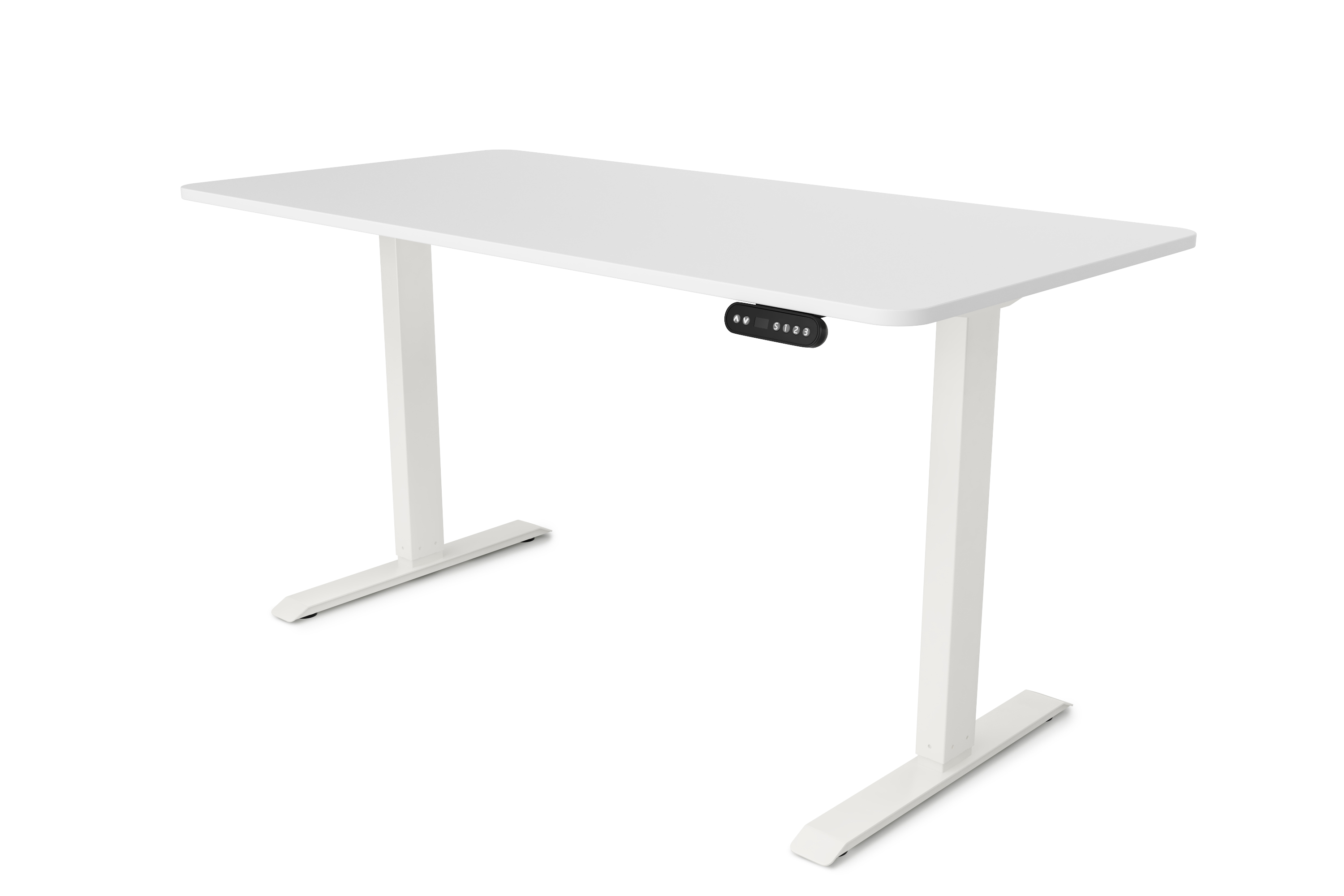 Stehpult elektrisch BASIC weiss 140 x 70 cm