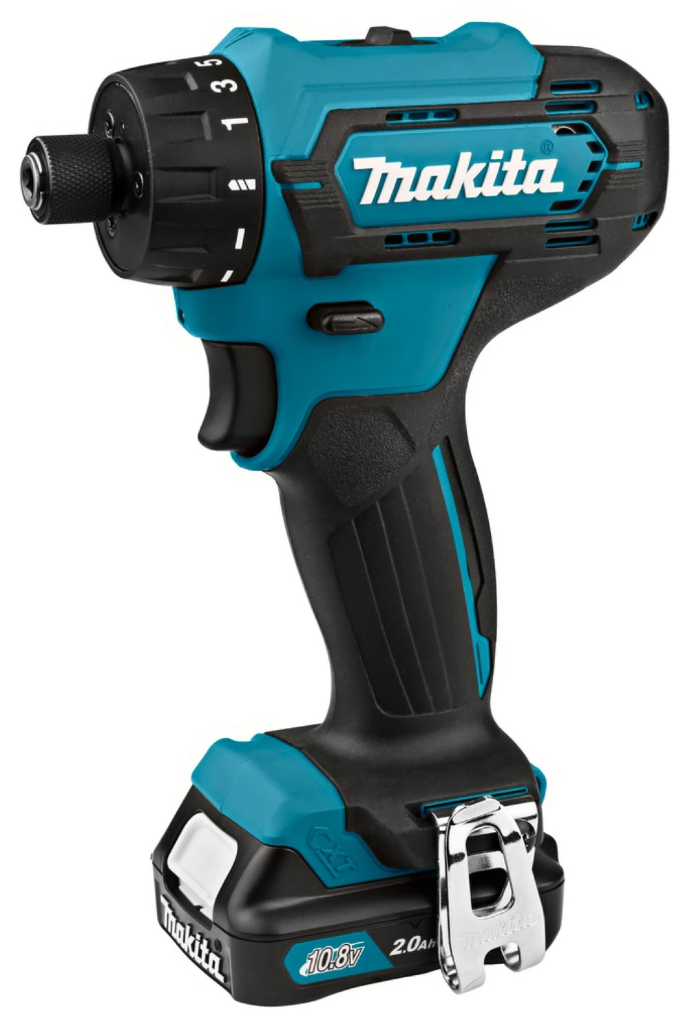 Makita DF033DSAJ 12V Li-Ion accu Max Schroef-/boormachine set (2x 2.0Ah accu) in Mbox