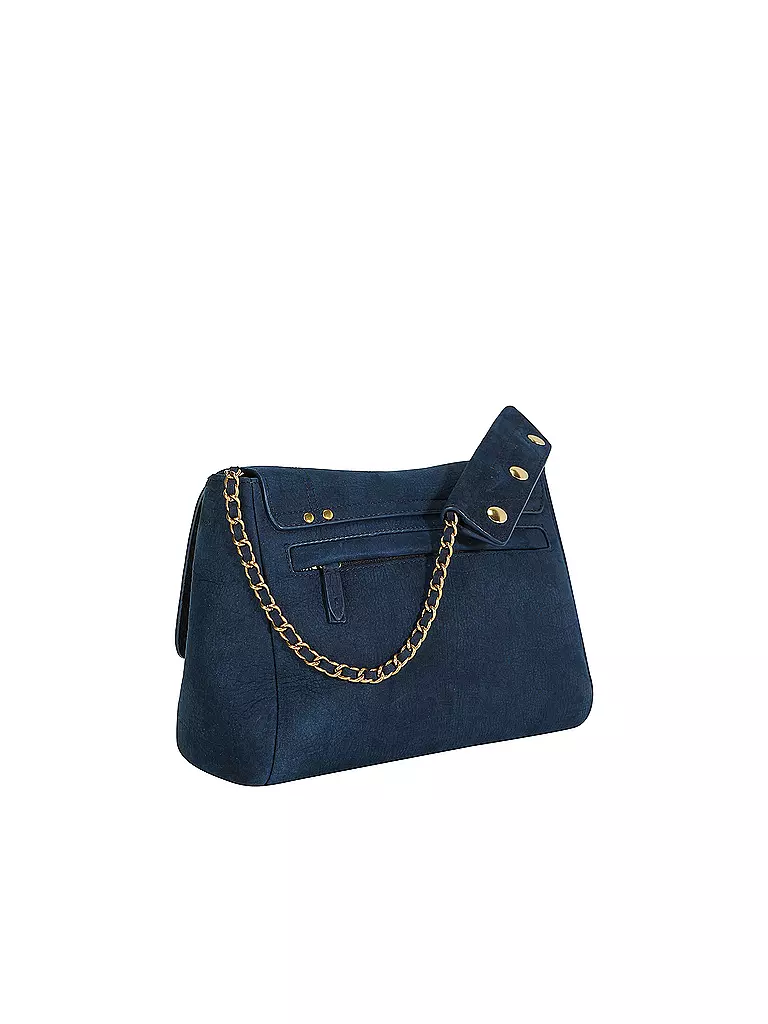 JEROME DREYFUSS Ledertasche - Umhängetasche LULU Medium  dunkelblau
