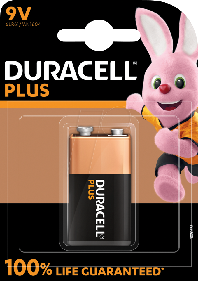 Duracell Plus 9 Volt Block MHD:30.9.28