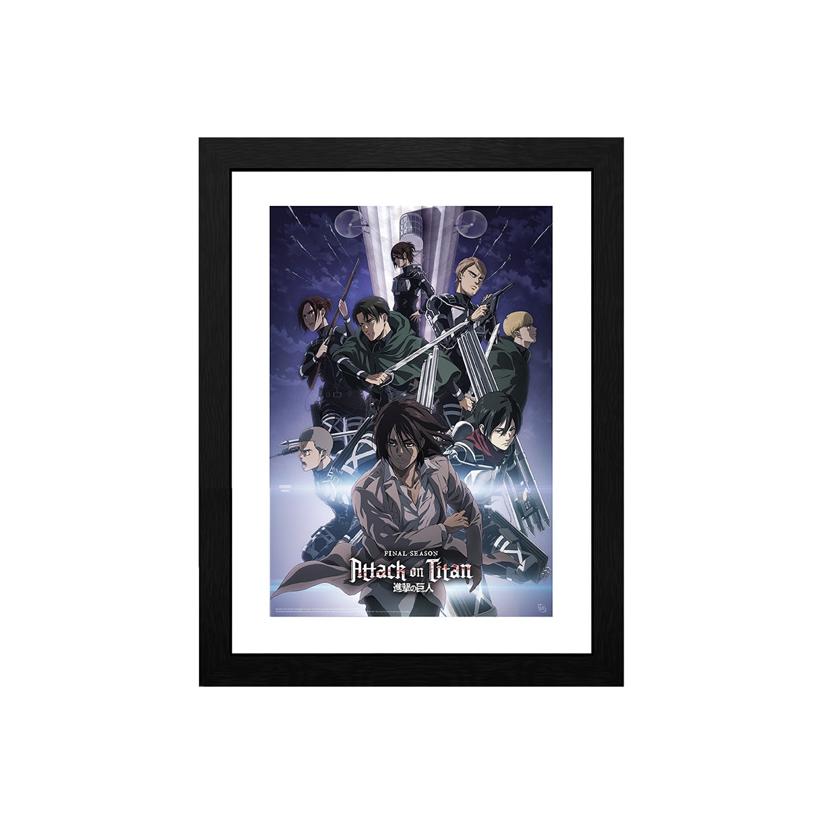 GB eye Attack on Titan season 4 art 2 innrammet plakat