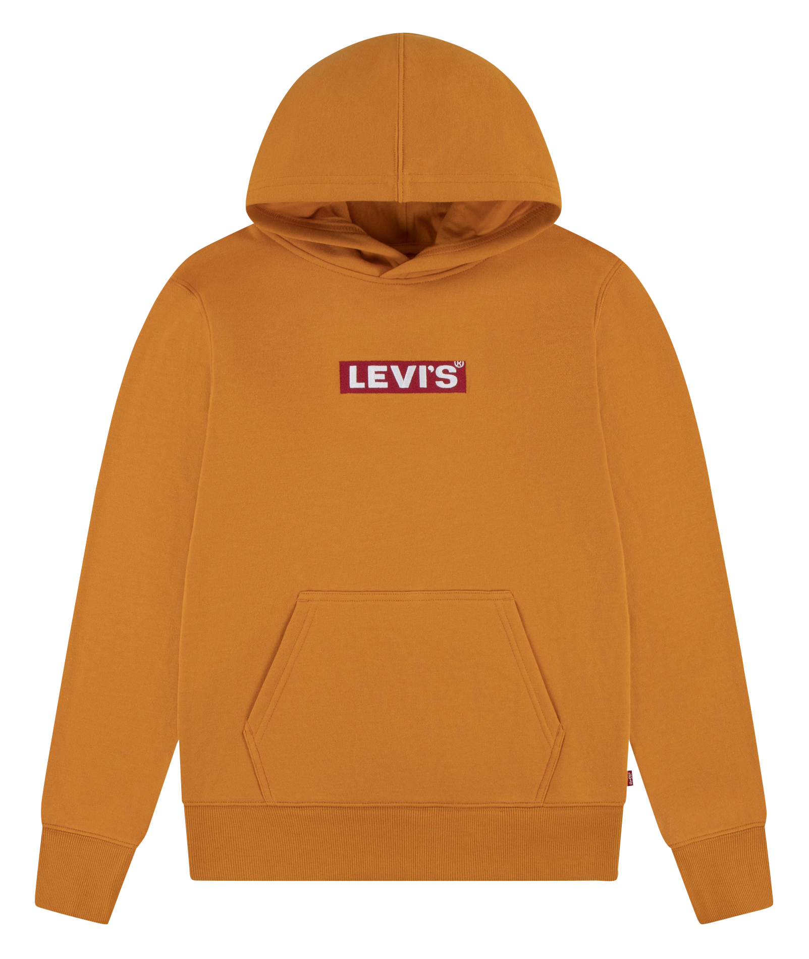 Sweat à capuche droit en coton mélangé | Orange