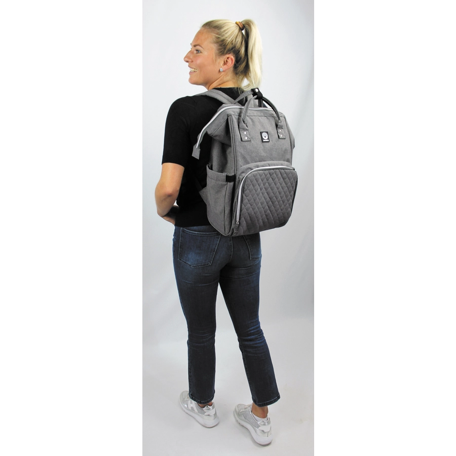 DOOKY Wickelrucksack Large Grey melange