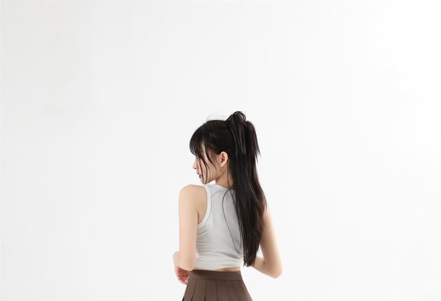 Fanoy - Hoge taille geplooide mini A-lijn rok (diverse ontwerpen)
