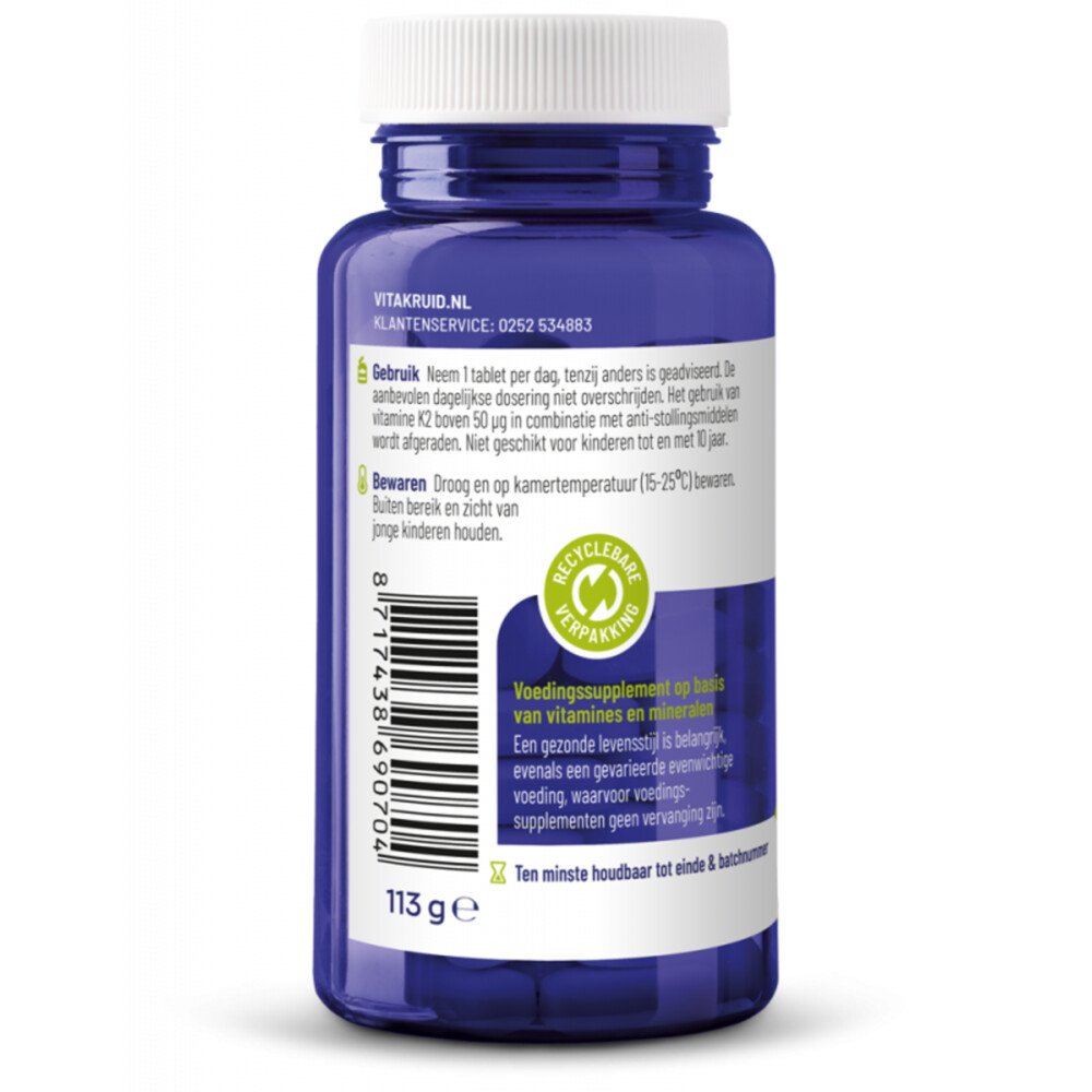2x Vitakruid Osta K2 & D3 Algae 90 tabletten