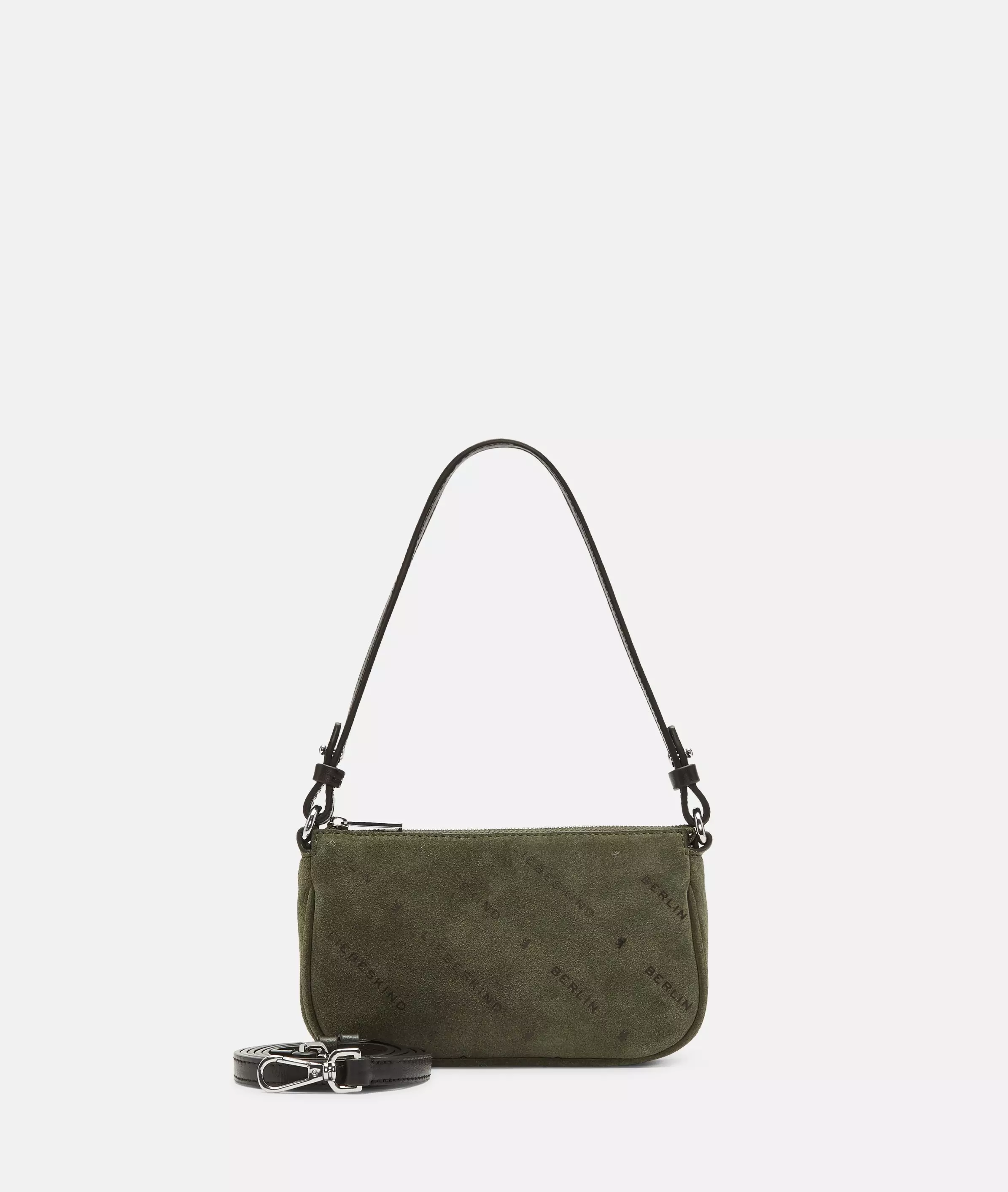 Monogram Crossbody XS Suede shoulder bag with Liebeskind Berlin lettering