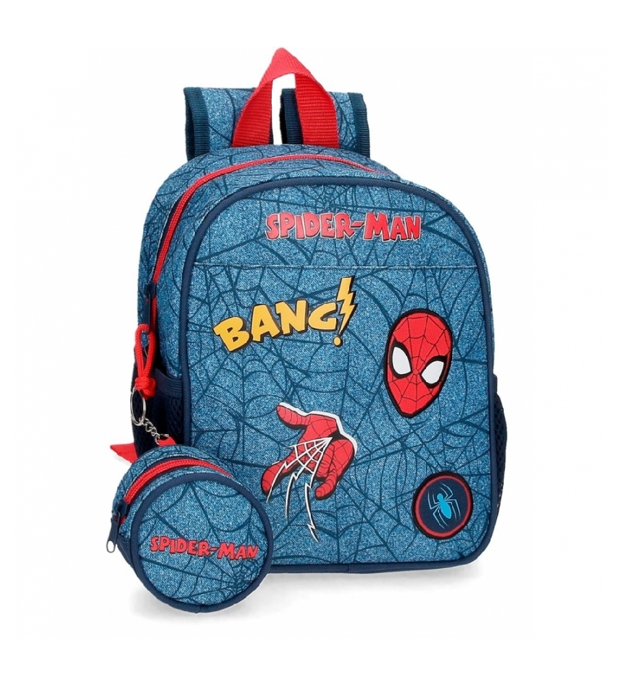 Mochila Joumma Homem-Aranha azul - 21x25x10cm -