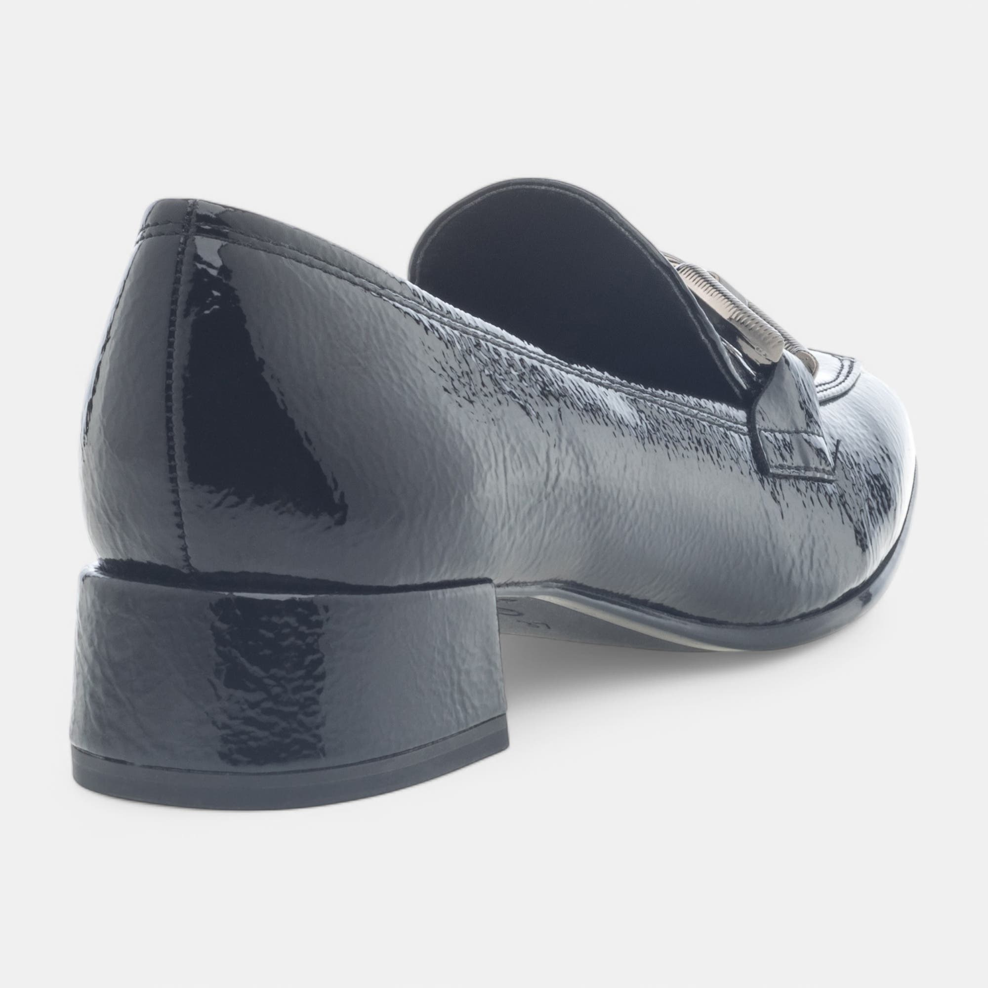 Mocassins Femme noir vernis