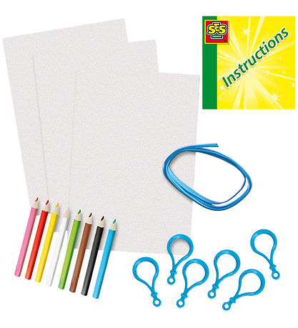 SES Creative Kreatives Spielset - Schrumpffolie - Dinosaur Schlü
