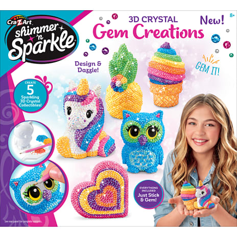 Shimmer 'n Sparkle 3D Crystal Gem Creations