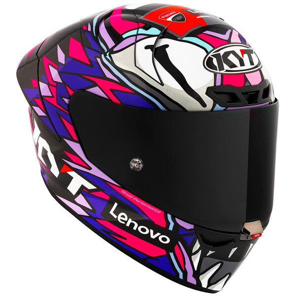 kyt - Casque KX-1 Race GP Bastianini Replica 2023 Violet / Rose / Blanc