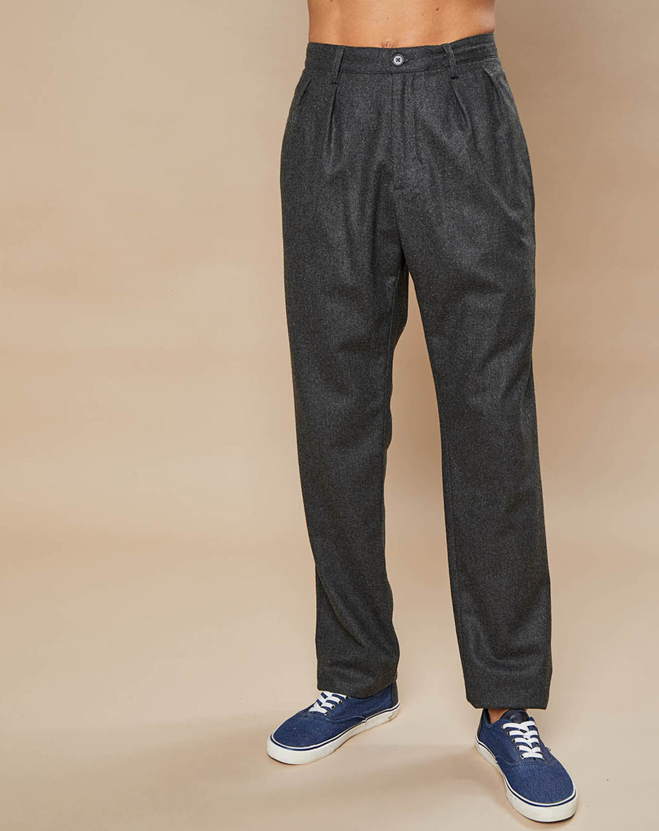 Hartford Pantalon 100% Laine Tom army